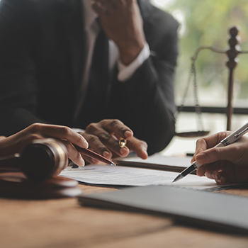 Lawyer and Client meeting